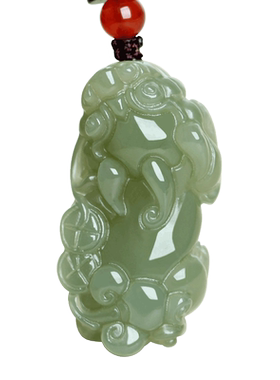 和田玉貔貅玉吊坠挂件玉项链饰品