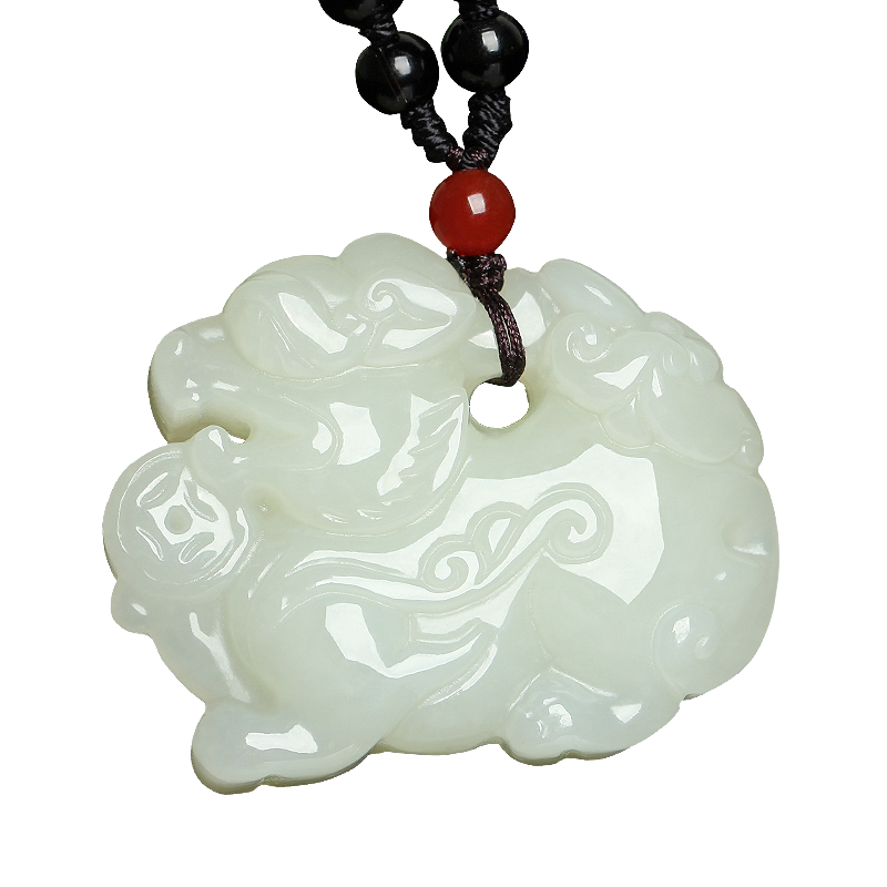 天然元宝貔貅招财挂件项链玉饰品