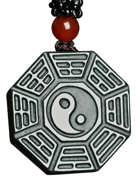 天然新疆太极八卦吊坠男女款青玉