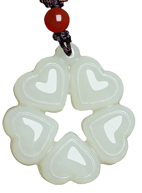 天然吊坠心心相印挂件玉石饰品
