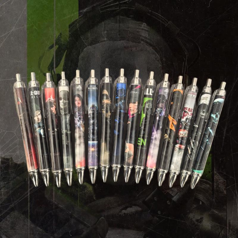 使命召唤手游戏周边中性笔周边文具笔芯黑色st按动中性笔学生黑笔