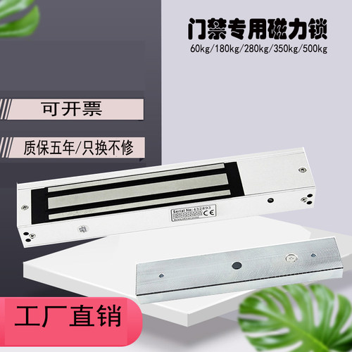 磁力锁门禁180kg电磁锁小区门禁消防门280kg单门双门磁力锁厂家