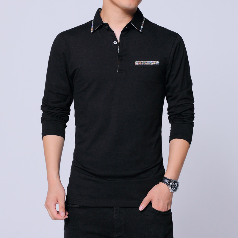 商务休闲中青年男装长袖T恤