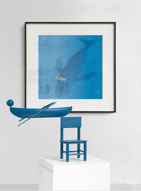 不够艺术 北欧小众人物风景装饰画样板房客厅餐厅挂画过道墙壁画