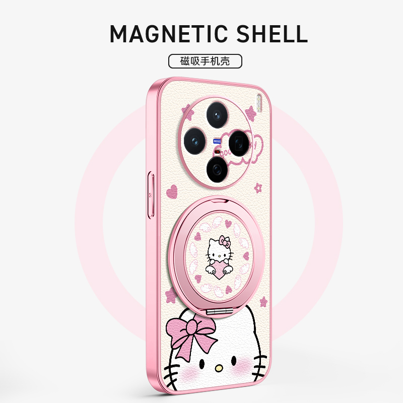 KT猫适用vivos30手机壳vivox200pro带磁吸支架s30promini保护套x200s新款x100spro外壳ultra女生x90/80