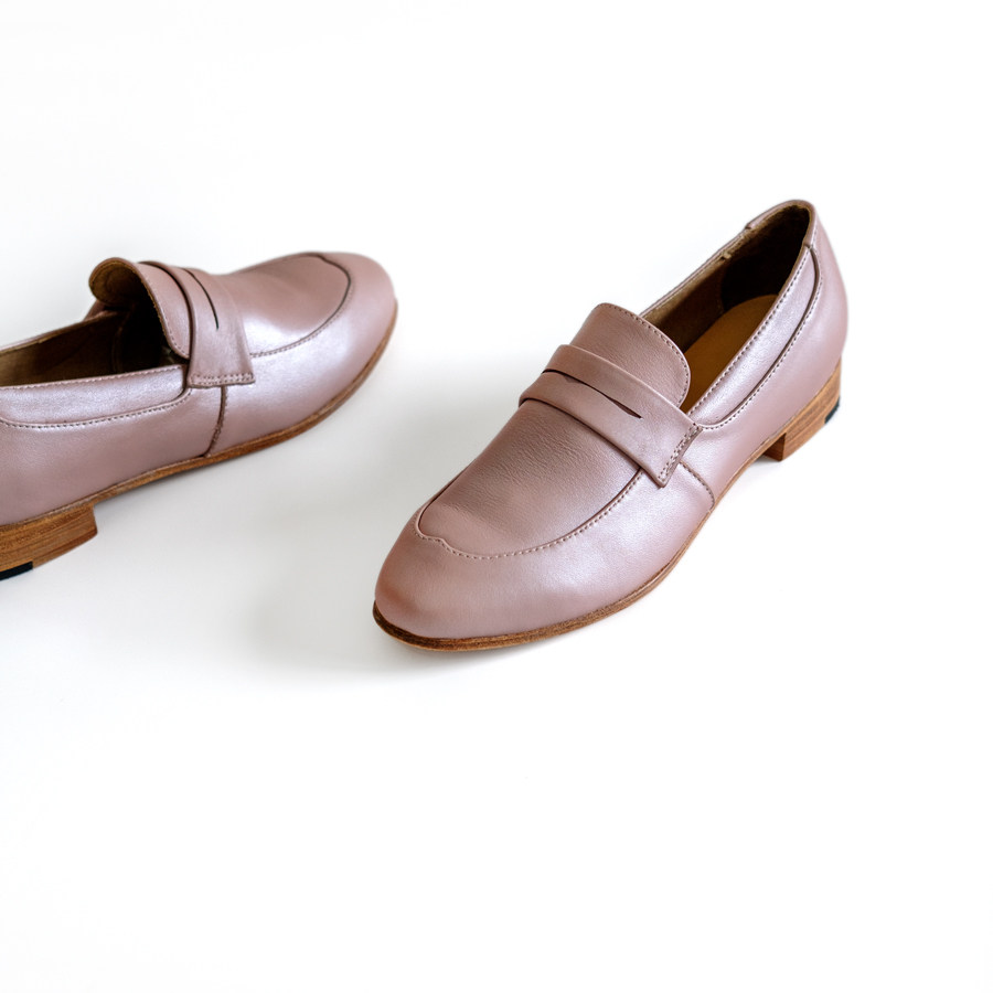 loafers真皮底复古风手工乐福鞋