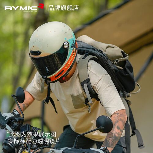 RYMIC睿觅复古巡航摩托车头盔V80