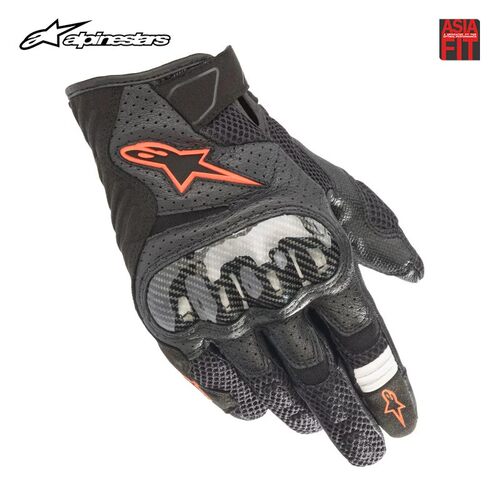 a星alpinestars摩托车骑行手套夏季机车骑士装备皮手套男SMX-1 v2