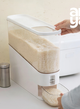 安雅anya 自动米桶落米防潮虫密封糙米五谷杂粮储米缸箱2026新款