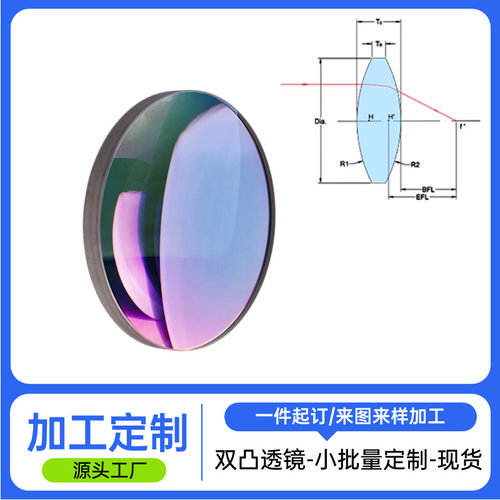 双凸透镜加工光学玻璃聚光镜片