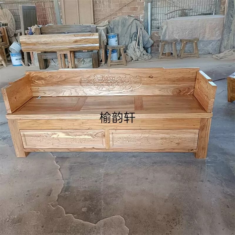 实木罗汉床榻沙发椅箱体储物