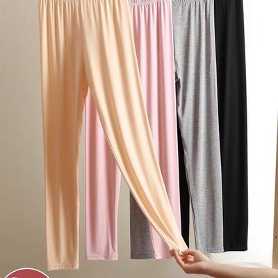 秋冬薄款莫代尔秋裤女加肥加大