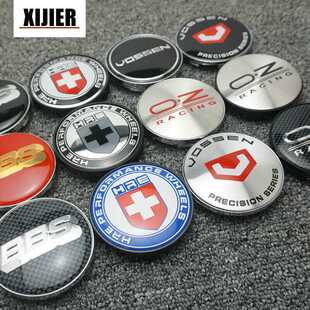 汽车改装轮毂盖BBS HRE 0.Z VOSSEN沃森 65MM轮毂轮胎中心盖标志