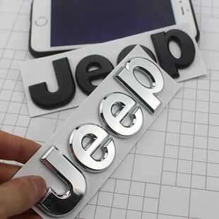 吉普英文JEEP车贴字母车标/指南者/切诺基/牧马人高金属标志车标