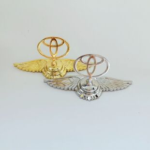 丰田车标立标飞鹰标威驰花冠卡罗拉雷凌凯美瑞汉兰达金属改装车标