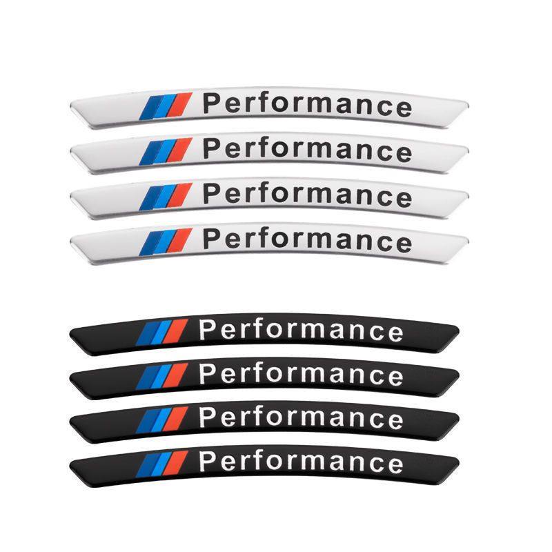 宝马轮毂装饰贴3系GT车贴新5系7改装X1X3X4X5外观配件m标车标贴片