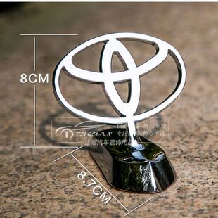 丰田车标车贴标汽车车标活动立标丰田RAV4霸道卡罗拉金属标包邮