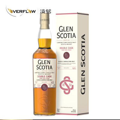 格兰帝Glen Scotia双桶朗姆桶限量苏格兰单一麦芽威士忌洋酒进口