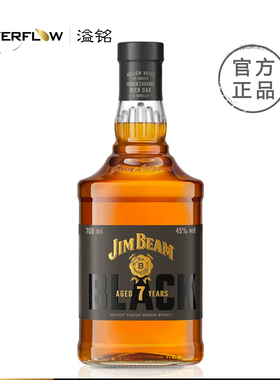 JimBeam金宾波本威士忌750ml白牌黑牌黑麦苹果蜂蜜美国进口洋酒