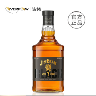 JimBeam金宾波本威士忌750ml白牌黑牌黑麦苹果蜂蜜美国进口洋酒
