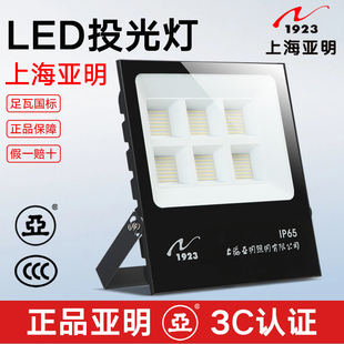 上海亚明led投光灯户外防水防雷工厂射灯超亮路灯球场仓库照明灯