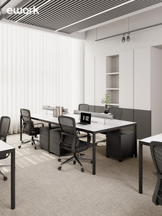 Screen工作站2 Ework办公家具Staff Desk Simple 6四人办公桌椅