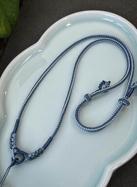 吊坠编绳项链挂坠绳子全手工挂绳子吊坠挂绳挂件饰品天然女款男士