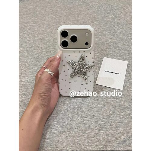 简约满屏星星猫爪适用苹果17promax双层iphone16磨砂15防摔手机壳17pro双层iphone16卡通iPhone17苹果15pro