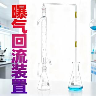 曝气回流吸收装置 250/500ml 高氯废水测定插管三角瓶曝气反应器