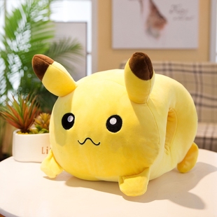 皮卡暖手抱枕龙猫午睡趴枕毛绒玩具暖手捂手腰睡觉女生生日礼物