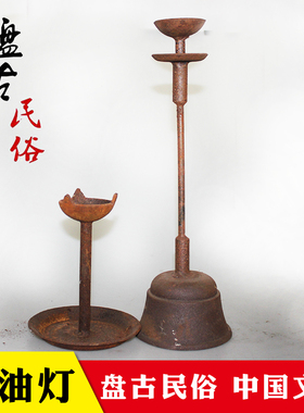 怀旧中式风铁艺会所茶馆展示烛台