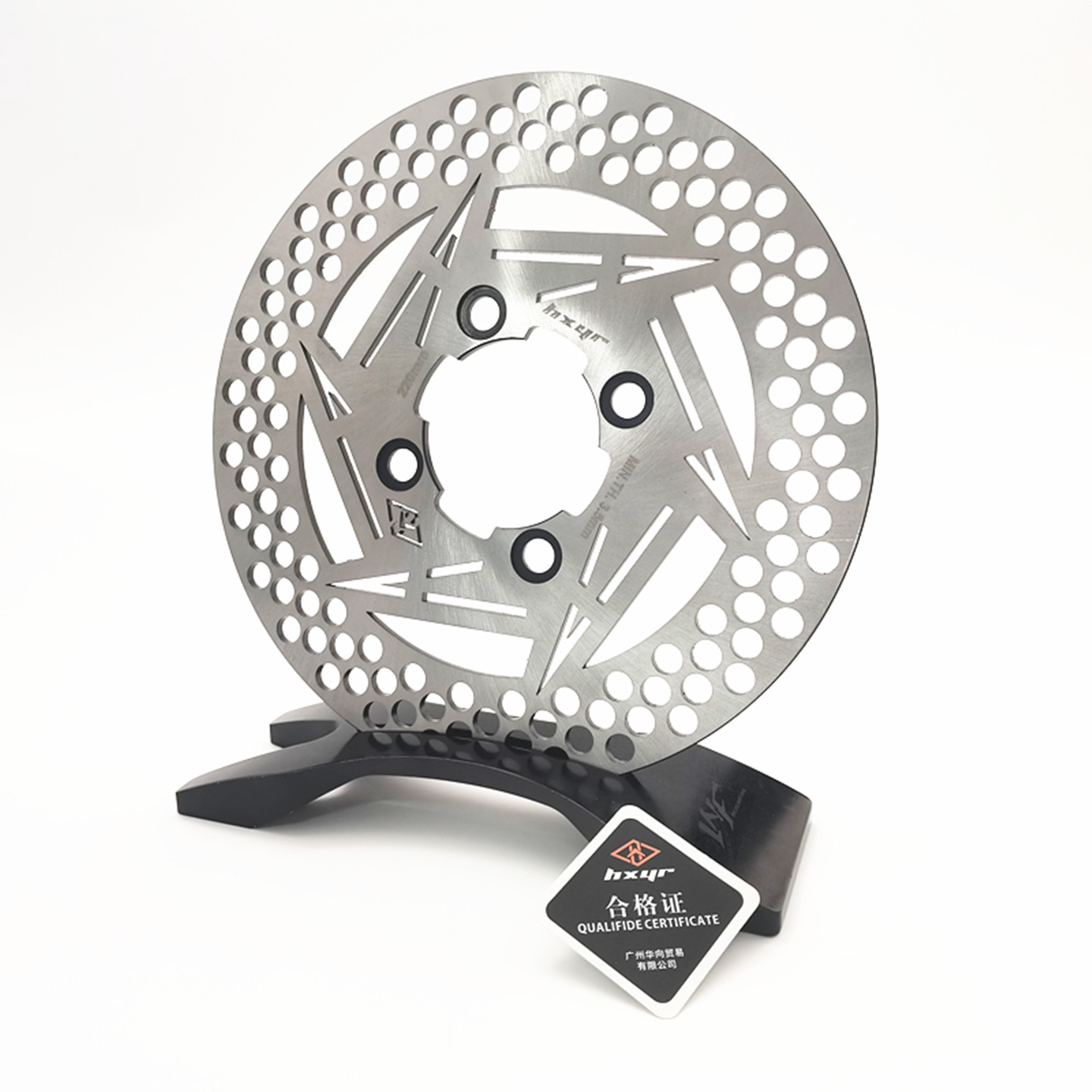 适用电动车刹车盘大孔220四孔盘