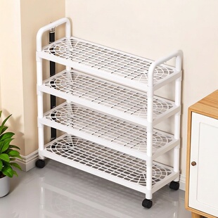 多层置物架鞋架门口家用省空间收纳神器简约风置地式多层鞋柜