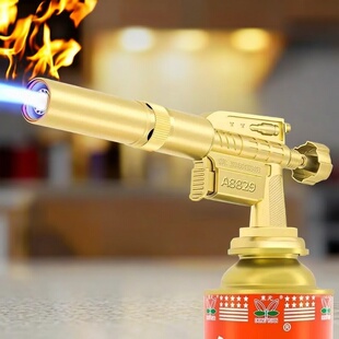 德国品质 全铜双电子点火喷火枪便携式卡式气瓶烧烤焊接打火器