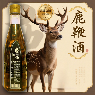 【鹿场专供】正宗正品吉林双阳鹿鞭酒高配版养生酒男士保真保纯