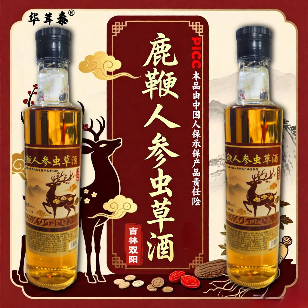 【假一赔十】正宗正品吉林双阳鹿鞭酒鹿茸血梅花鹿养生酒滋补男士