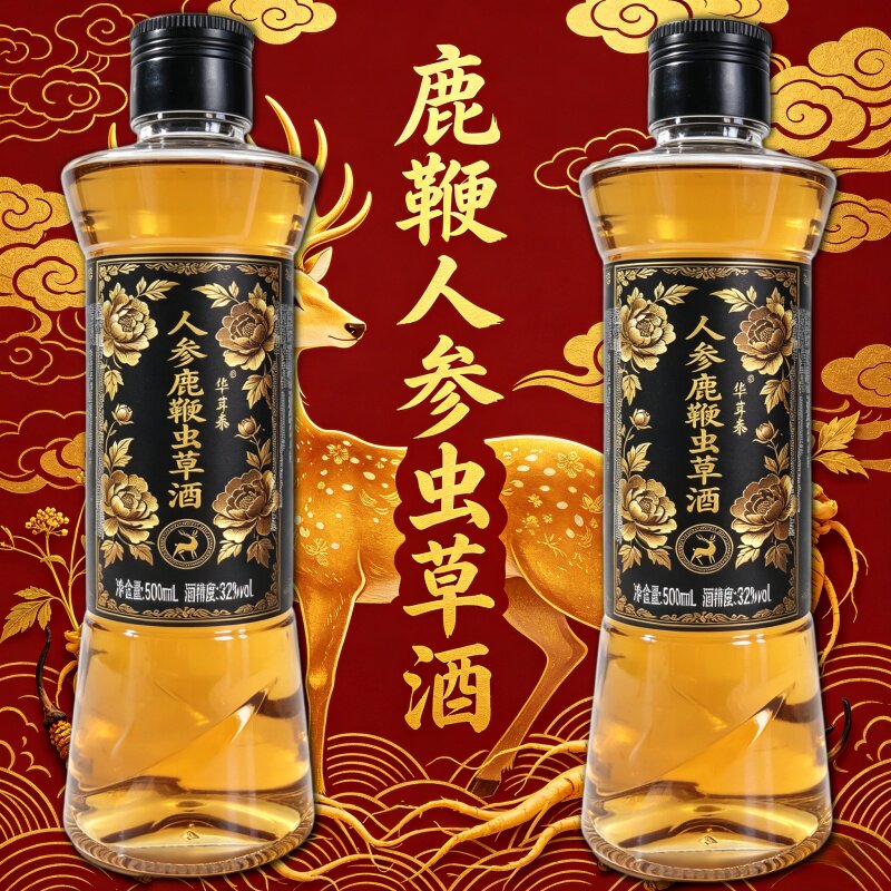 【假一赔十】正宗正品吉林双阳鹿鞭酒人参鹿茸血梅花鹿养生酒滋补