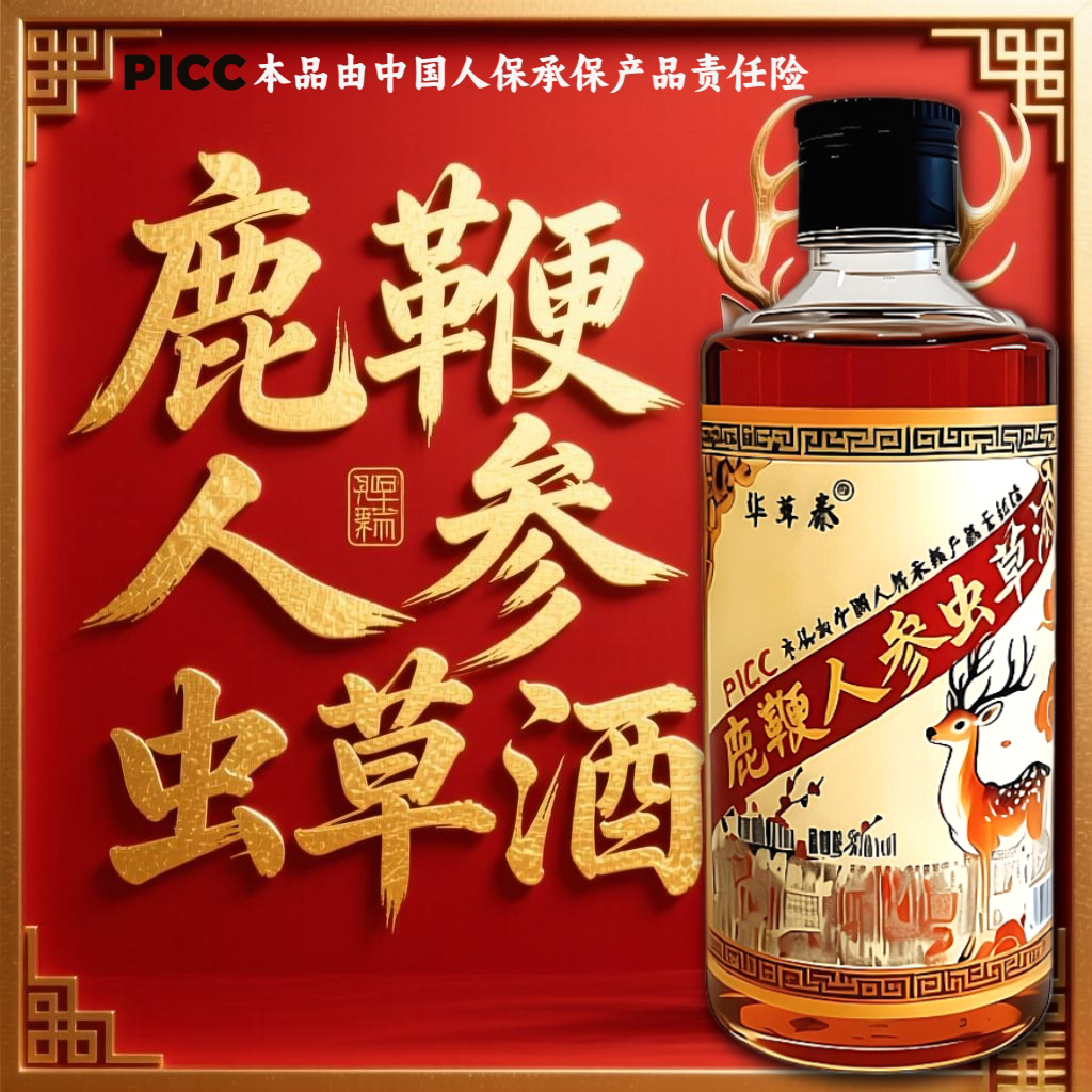 【假一赔十保真】吉林双阳正品鹿鞭酒人参蛹虫草梅花鹿养生滋补酒