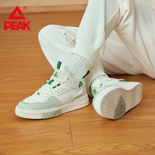 匹克棉鞋女款2024冬加绒加厚革面板鞋女防滑耐磨厚底学生休闲鞋女