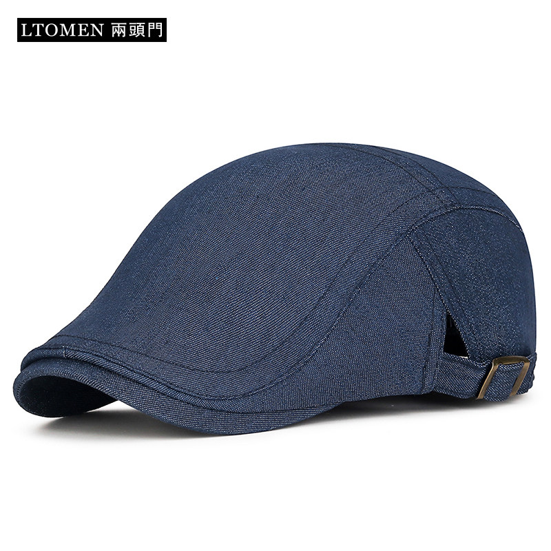 贝雷帽春秋季文艺牛仔可调节