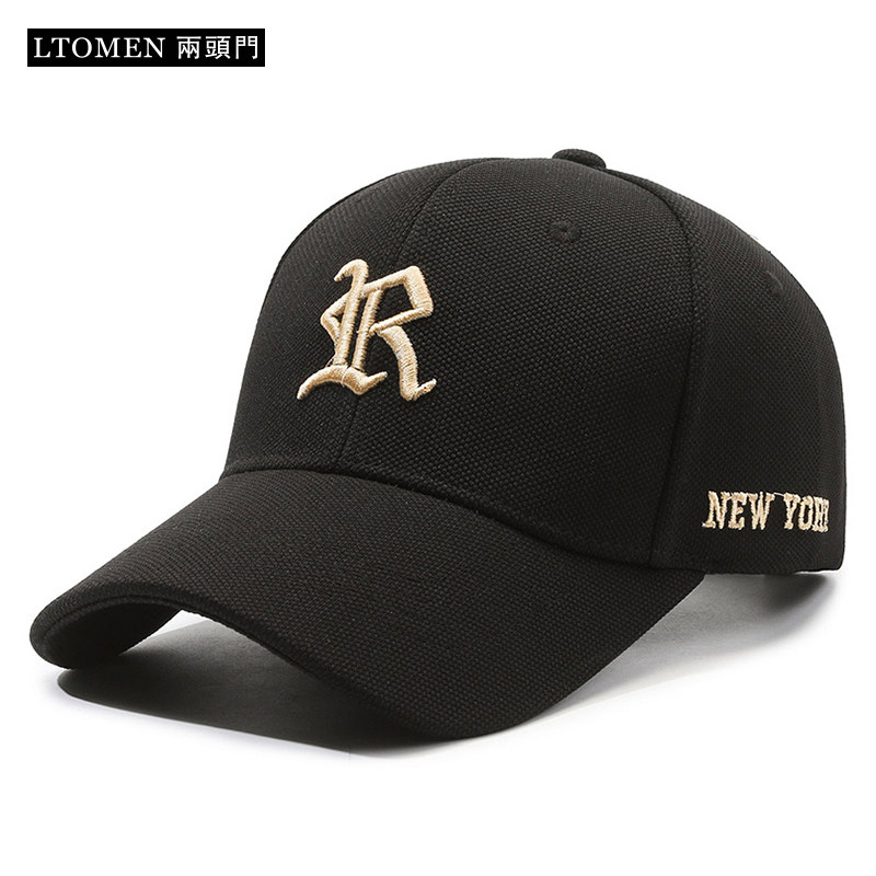 棒球帽春秋遮阳硬顶休闲帽子情侣