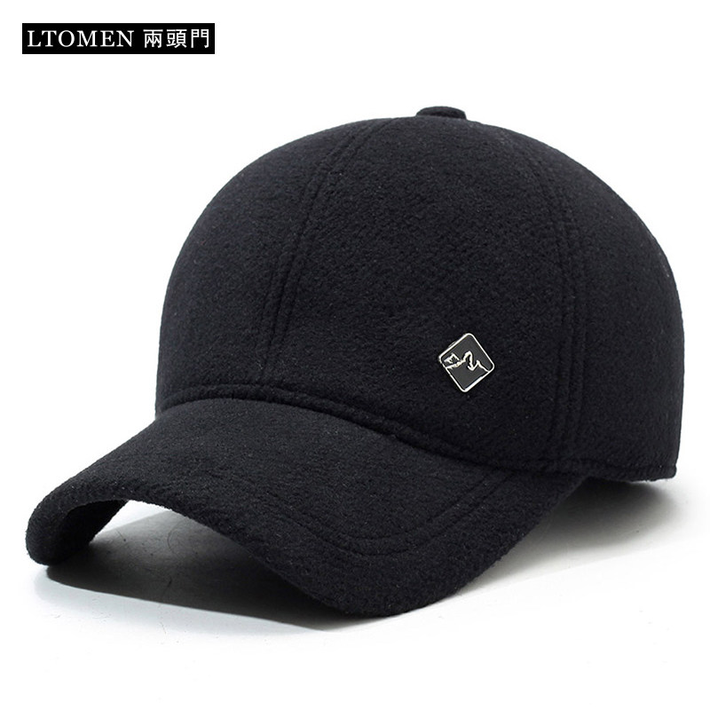 棒球帽男冬季保暖加绒护耳全封口