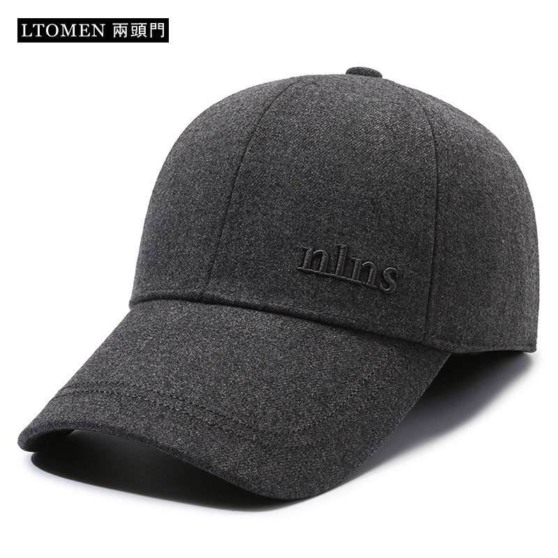 棒球帽户外男秋冬季保暖加厚护耳