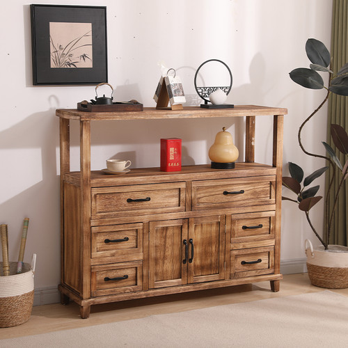 简约现代多功能实木餐边柜斗柜