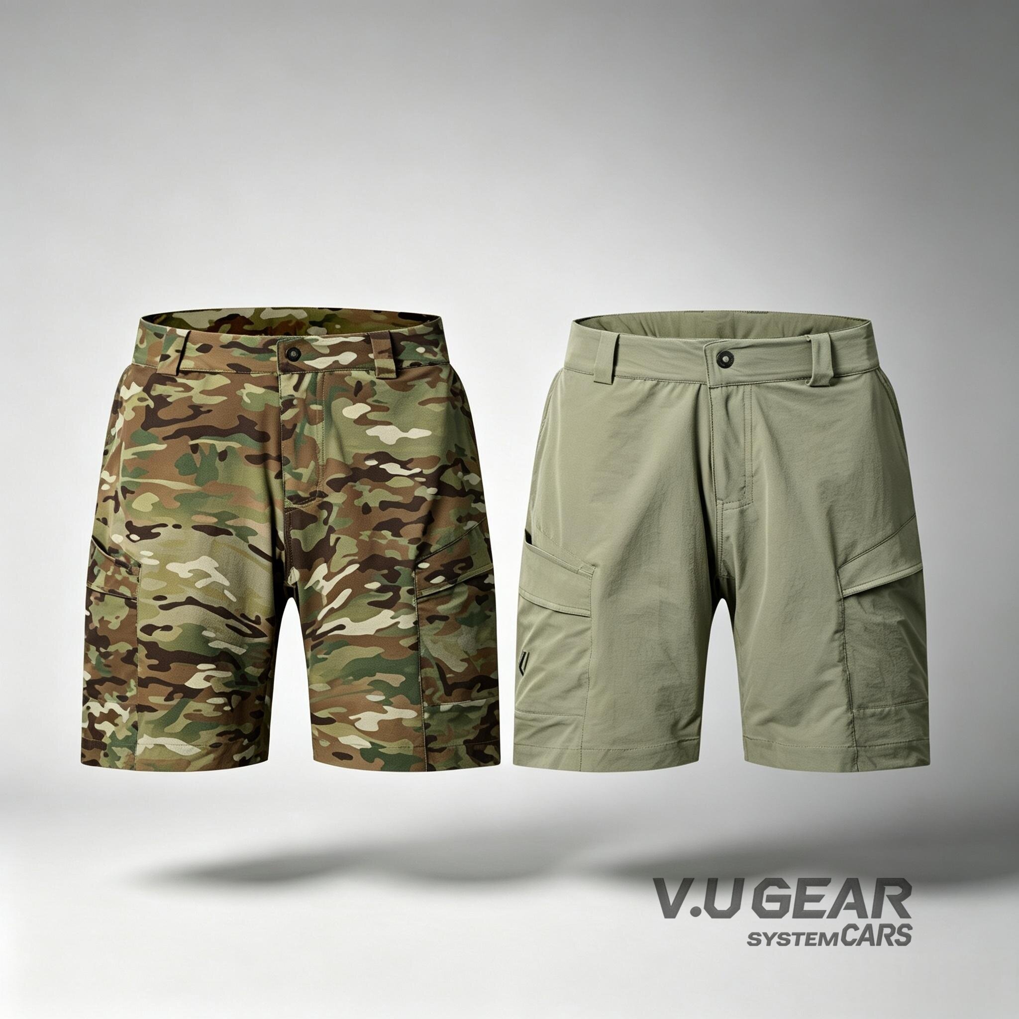 V.U GEAR CARS系列 Rampart AC 四面弹力凉感速干 多功能多袋短裤
