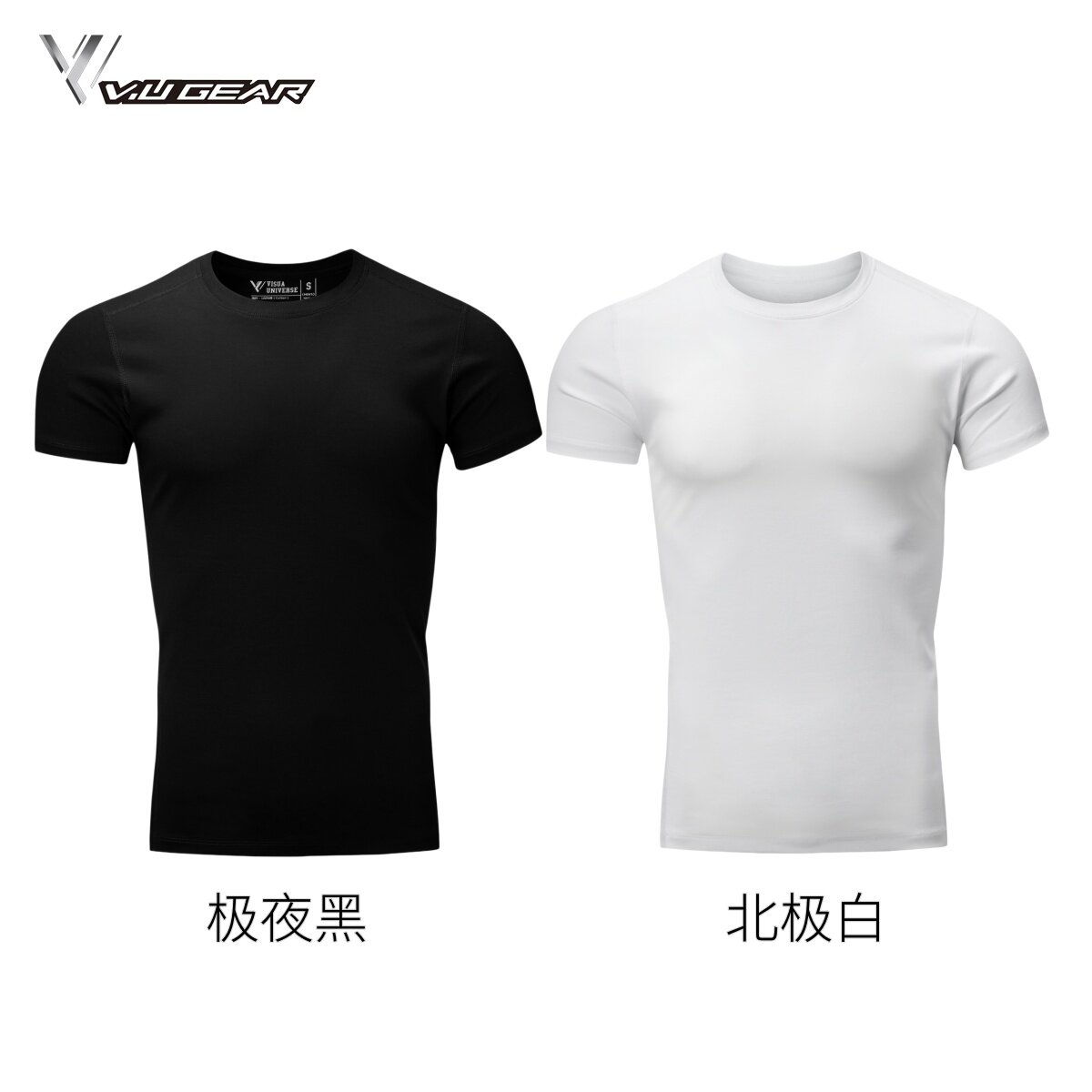 VUGEAR液氨工艺立体剪裁纯棉T恤