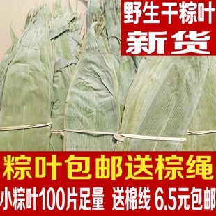 160片 竹叶干粽叶约7公分左右统货送棉线箬叶端午节 100片 包邮