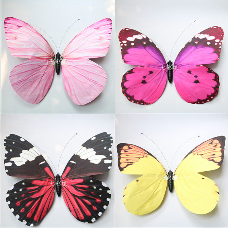 仿真大蝴蝶3d立体酒吧珠宝店售楼部婚庆摄影空中吊顶橱窗装饰80CM