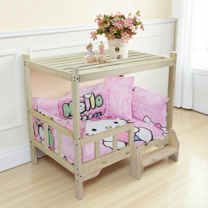 宠物床狗狗窝带顶狗床实木猫床泰迪床法牛床金毛床柯基狗窝通用,宠物/宠物食品及用品,猫狗床/躺椅,淘宝优惠券,粉丝福利购,淘宝优惠卷