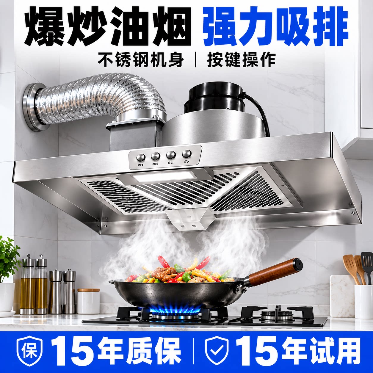 家用出租房油烟机简易抽油烟机厨房家用大吸力强力纯铜电机油烟机
